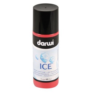 Краска акриловая Darwi "ICE" эффект инея (красный), 80 мл
