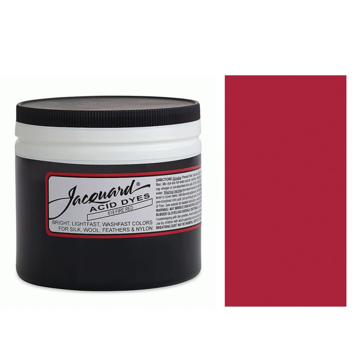 Краситель порошковый Jacquard "Acid Dye" #618 алый, 230гр