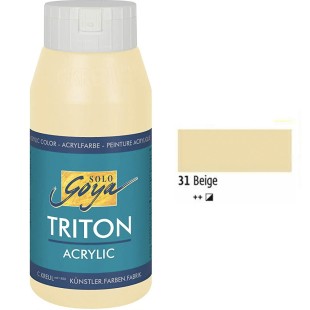 Краска акриловая Solo Goya "Triton" №31 Бежевая, 750мл.