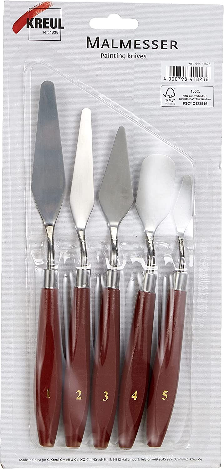 Набор мастихинов "Kreul" 5 штук в блистере