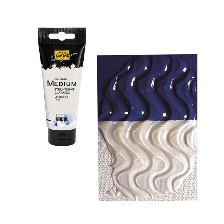 Гель паста акриловый Solo Goya "Medium Structure gel glossy" глянцевый, 100 мл (87101)