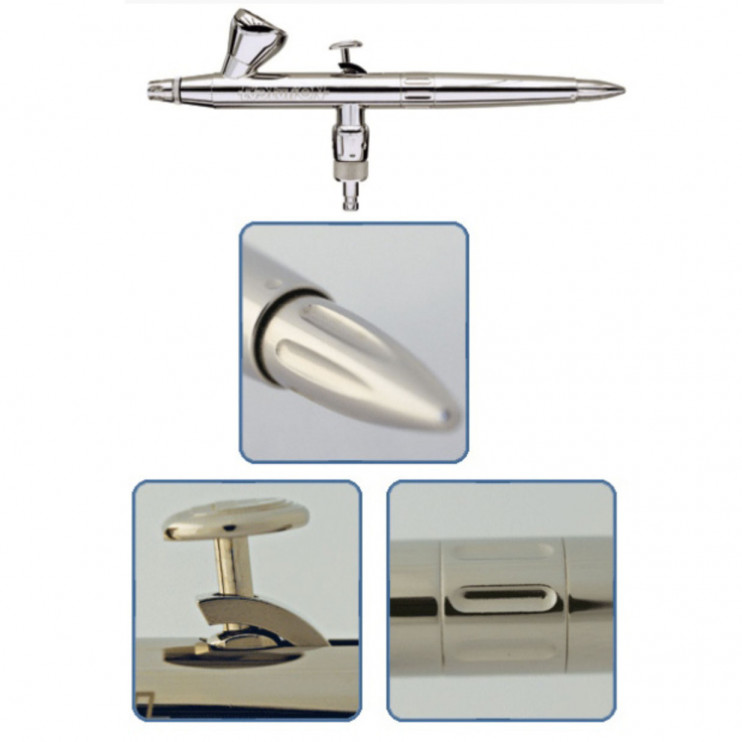 Аэрограф Harder & Steenbeck "Evolution Silverline fPc" 0.15мм/0.4мм (126103)