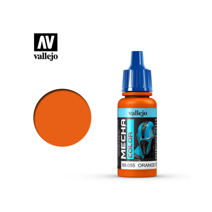 Краска для сборных моделей Vallejo "Mecha Color" 69.055 Orange Fluorescent