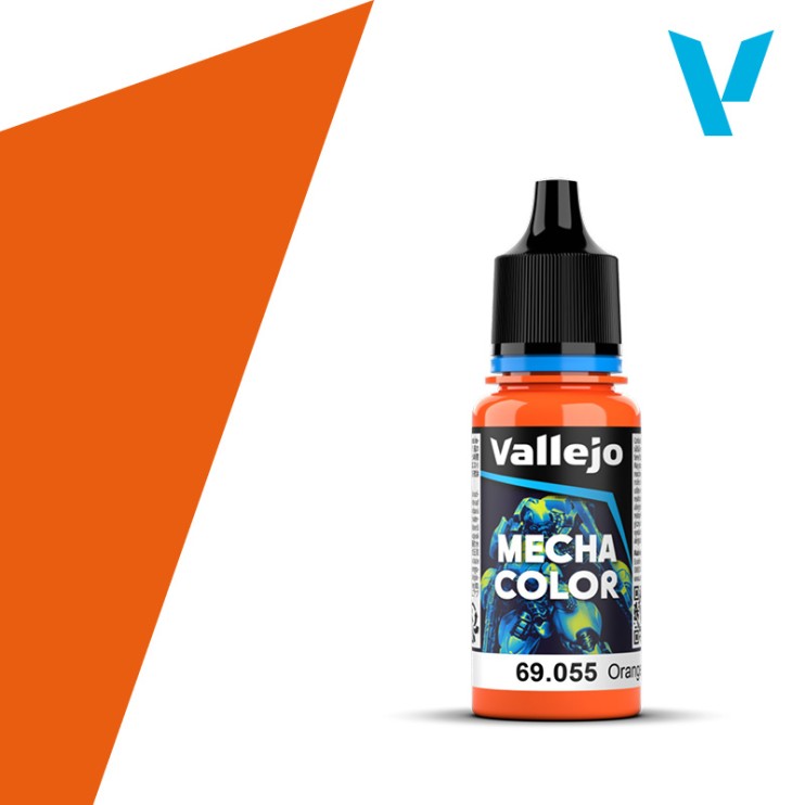 Акриловая краска Vallejo "Mecha Color" 69.055 Orange Fluorescent