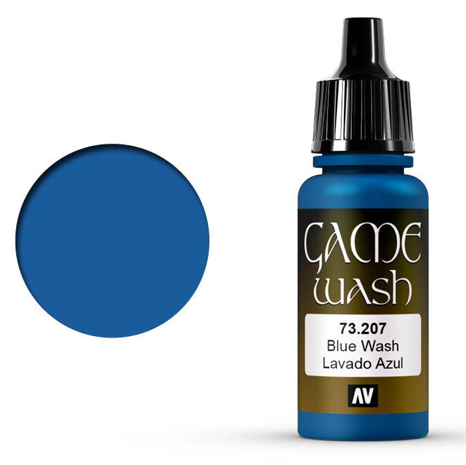 Проливка для моделизма Vallejo "Game Color Wash" 73.207 Blue, 17мл