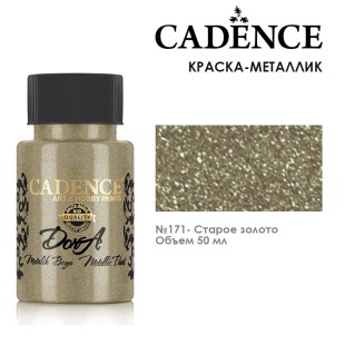 Краска акриловая Cadence "Dora Metallic Paint" 50мл №171 старое золото