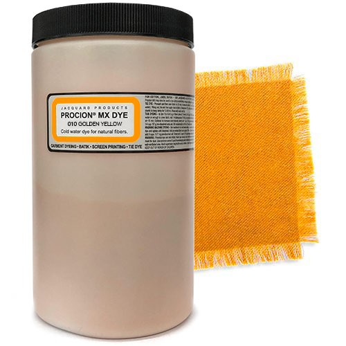 Краситель порошковый Jacquard "Procion MX Dye" 010 Golden Yellow (Золотистый), 450г