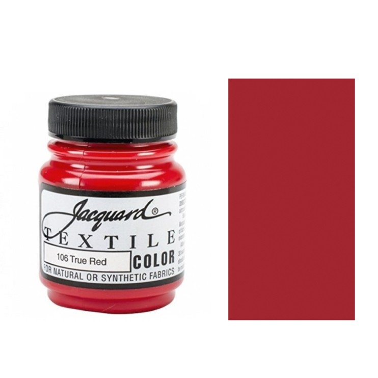 Краска по светлым тканям Jaсquard "Textile Colors" #106 красная, 67 мл