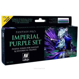 Набор красок для моделизма Fantasy-Pro "Imperial Purple" 8 цветов