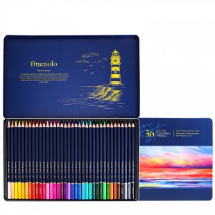 Набор цветных карандашей "Finenolo" 36 цветов в металлическом пенале