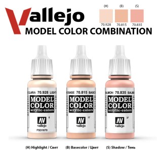 Краска для моделизма Vallejo "Model Color" №2 Combination (70.928, 70.815, 70.835)