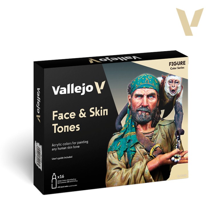 Набор 16 красок Model Color "Face & Skin Tones" по 18 мл