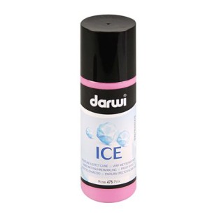 Краска акриловая Darwi "ICE" эффект инея (розовый), 80 мл