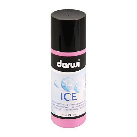 Краска акриловая Darwi "ICE" эффект инея (розовый), 80 мл (0760080475)