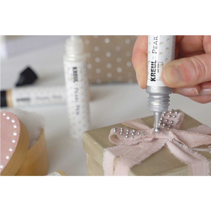 Контур акриловый имитация жемчуга Kreul "Perlen Pen" 29 мл,  перламутровый изумрудный