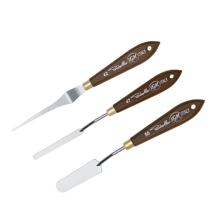 Набор мастихинов RGM "NEW AGE PASTRELLO" 3 штуки (№42,47,50)