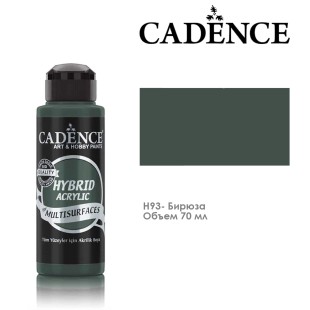 Краска акриловая Cadence "Hybrid" 70мл №H93 бирюза