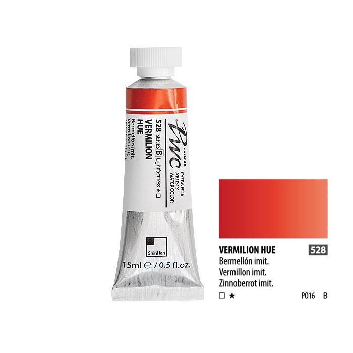 Краска акварельная SH "PWC" №528 (B) вермилион / туба 15мл