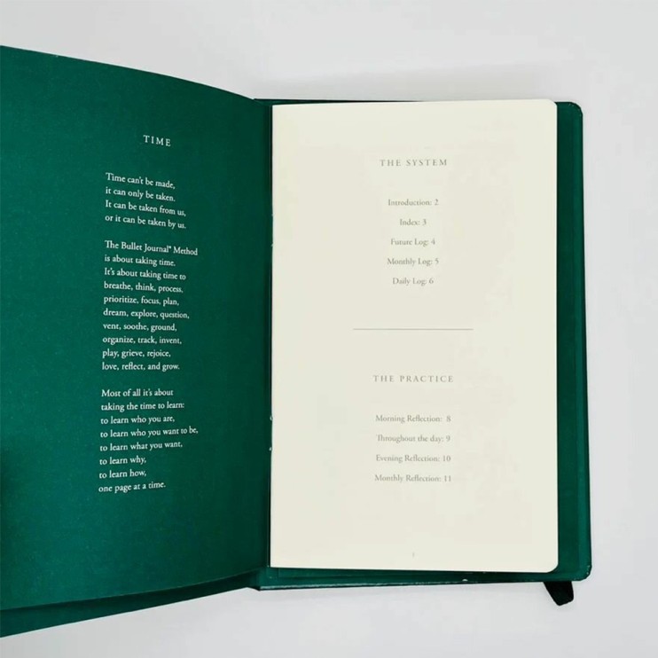 Ежедневник в точку Leuchtturm1917 "Bullet Journal Edition 2" A5, 103л, 120гр/м², твердая обложка, цвет Зеленый