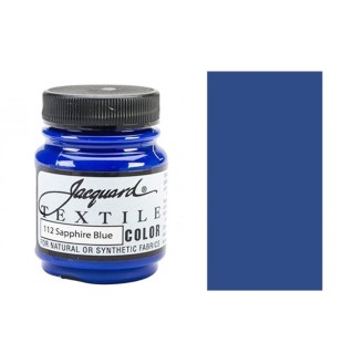 Краска по светлым тканям Jaсquard "Textile Colors" #112 синий сапфир (нерастикающаяся), 67 мл