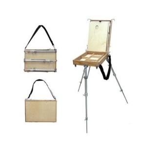 Этюдник подольский "1531" буковый на с металлических ножках (41*30,5*7,6 см)