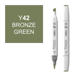 Маркер Touch Twin "Brush" цвет Y42 (зеленый бронзовый)