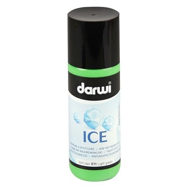 Краска акриловая Darwi "ICE" эффект инея (зеленая), 80 мл (0760080611)