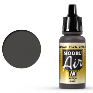 Краска для аэрографии "Model Air" цвет 71.042 (Dark Brown RLM61)