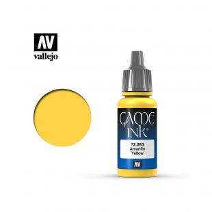 Полупрозрачная краска для моделизма Vallejo "Game Color INK" 72.085 Yellow