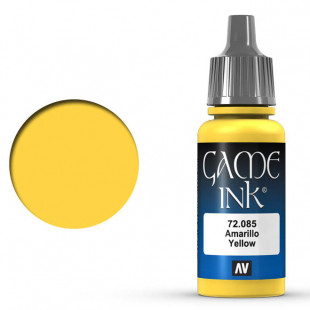 Полупрозрачная краска для моделизма Vallejo "Game INK" 72.085 Yellow