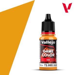 Полупрозрачная краска для моделизма Vallejo "Game Color INK" 72.085 Yellow