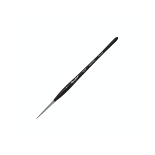 Колонок круглый Roubloff "101F" №1 черная матовая фигурная ручка