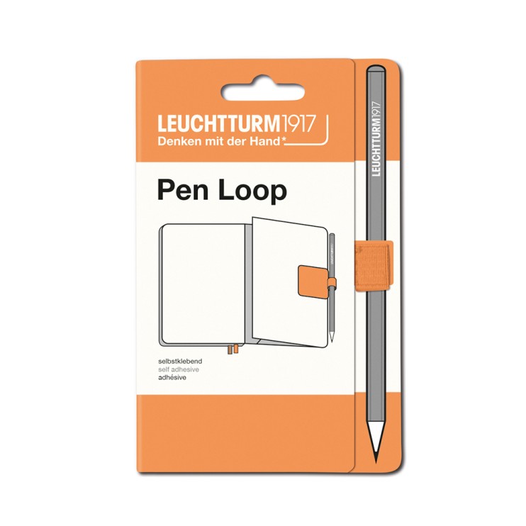 Петля самоклеящаяся на блокнот Leuchtturm1917 "Pen Loop" Абрикос, 15мм (369820)