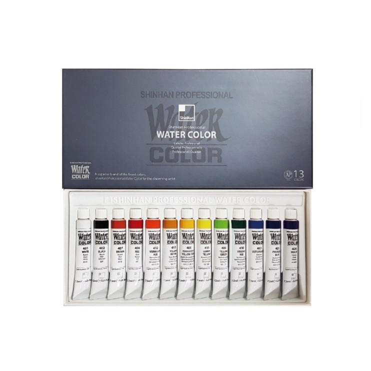 Набор акварели ShinHan "Watercolor pro" 13 туб по 7,5мл