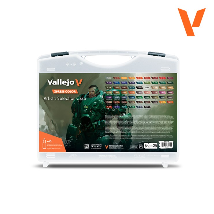 Набор 60 красок Vallejo XPress Color "Artist's Selection case" в кейсе