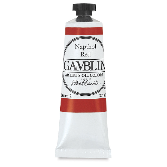 Масляная краска Gamblin "Artist" Naphthol Red (нафтол алый), туба 37мл