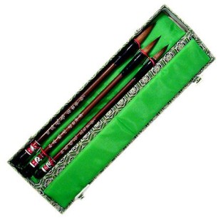 Набор бамбуковых кистей для каллиграфии "333" 3 кисти, коза