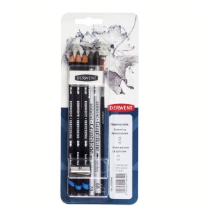 Набор графитных карандашей Derwent "Watersoluble Sketching" 8 предметов в блистере (0700665)