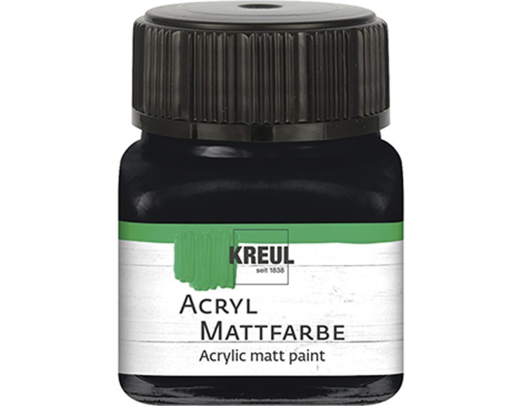 Акрил матовый Kreul "Acryl Mattfarbe" 75220 Black (черный), 20 мл