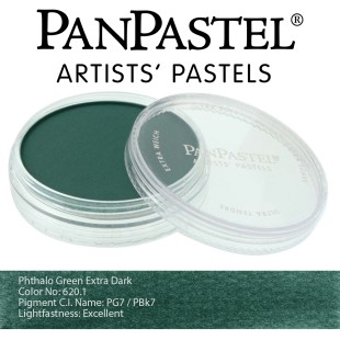 Пастель сухая "PanPastel" 620.1 Phthalo Green Extra Dark (зеленый фц экстра темный) PP26201