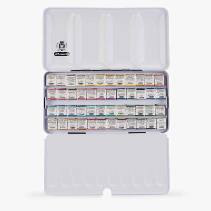 Набор акварельных красок "Old Holland" 48 кюветах в металлическом пенале