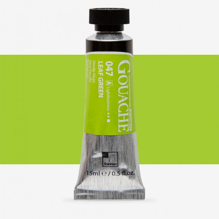 Гуашь Shinhan "Designers GOUACHE" №047(A) Leaf green (Зеленая листва), туба 15мл