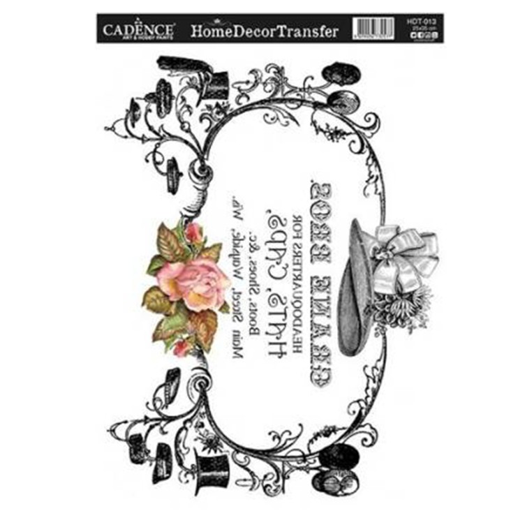Трансфер 25х35см, HDT013 шляпы