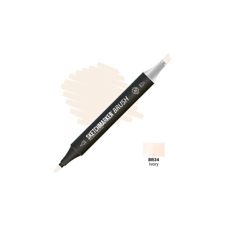 Маркер SketchMarker "Brush" BR34 Ivory