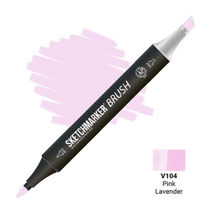Маркер SketchMarker "Brush" V104 Розовая лаванда
