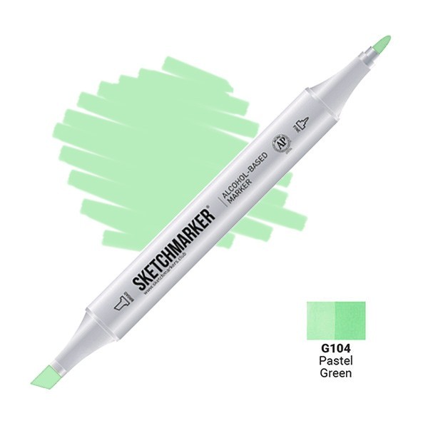 Маркер двусторонний Sketchmarker "Classic" G104 Пастельный зелёный