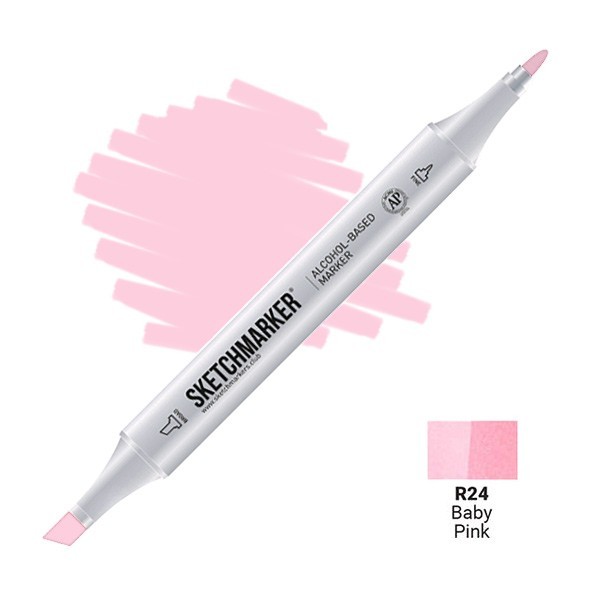 Маркер двусторонний Sketchmarker "Classic" R24 Детский розовый