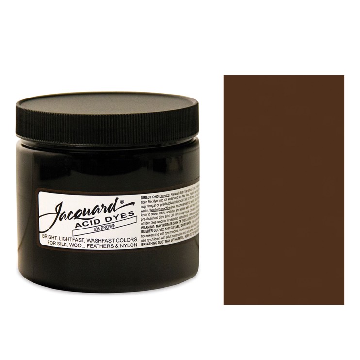 Краситель порошковый Jacquard "Acid Dye" #635 коричневый, 230гр.