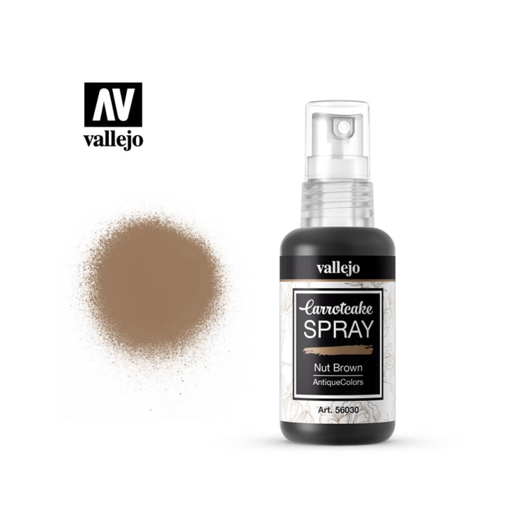 Краска для скрапбукинга Vallejo "CarrotCake" 56.030 Nut Brown /спрей