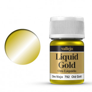 Краска лаковая Vallejo "Liquid" №792 Old Gold